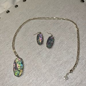 Kendra Scott Gold Abalone Set